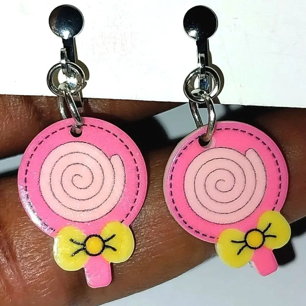 Super cute kid's fashion clip-on earrings